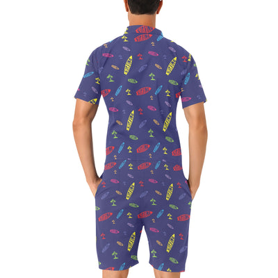 Surfboard Print Design LKS305 Men's Romper