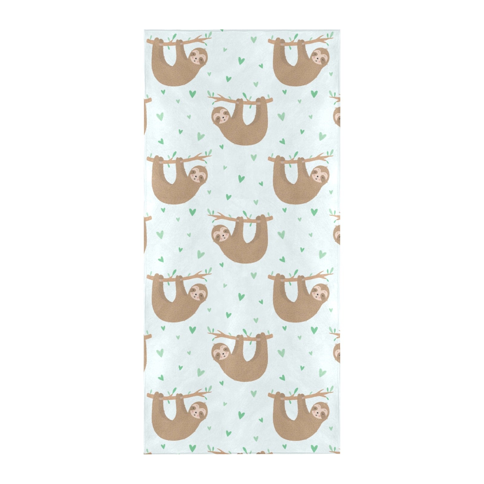 Sloth Print Design LKS308 Beach Towel 32" x 71"