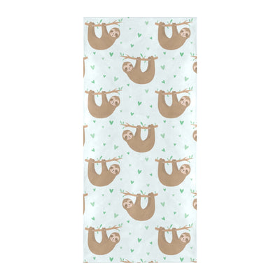 Sloth Print Design LKS308 Beach Towel 32" x 71"