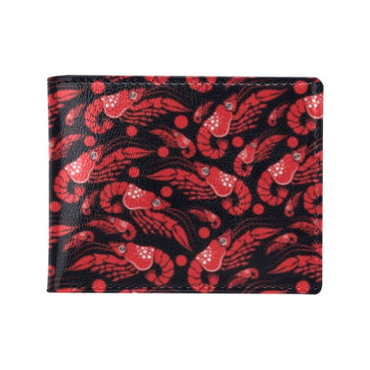 Shrimp Print Design LKS303 Men's ID Card Wallet