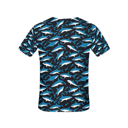 Shark Print Design LKS303 Women's  T-shirt