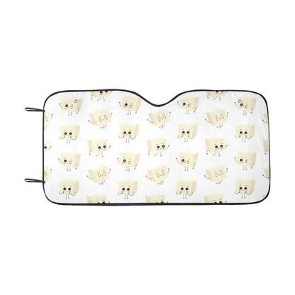 Tofu Print Design LKS301 Car front Windshield Sun Shade