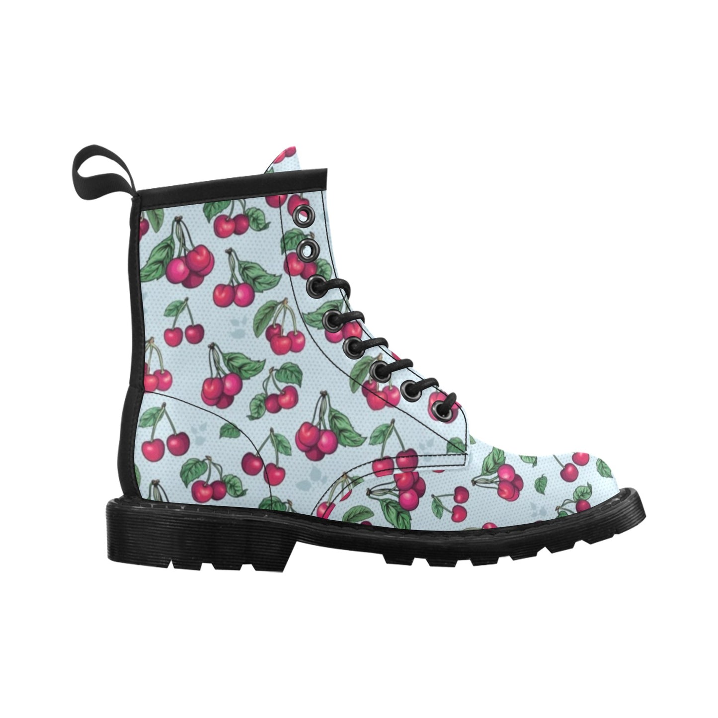 Cherry Pattern Print Design CH01 Women's Boots