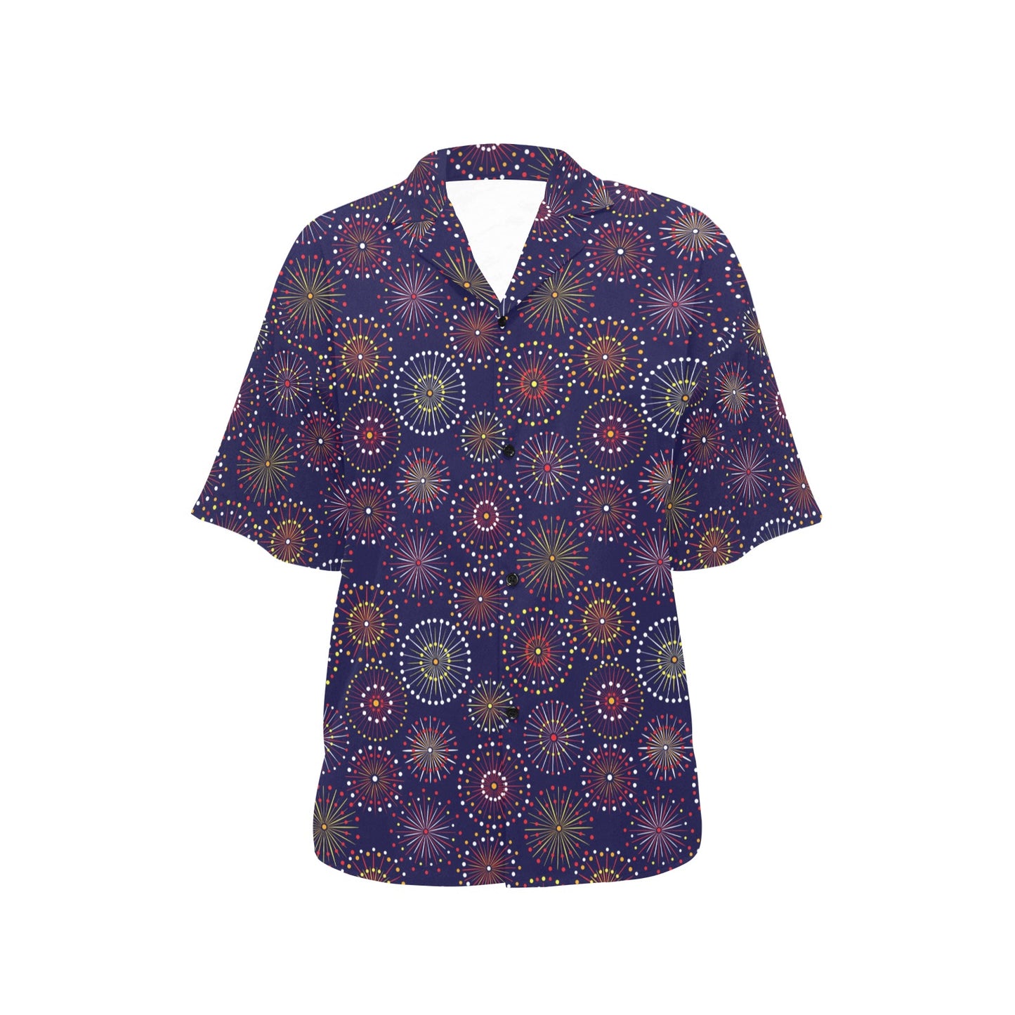 Firework Flower Style Print Design LKS302 Women's Hawaiian Shirt