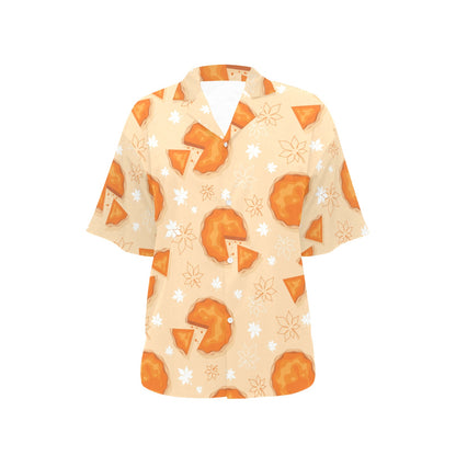 Pie Pattern Print Design A01 Women's Hawaiian Shirt