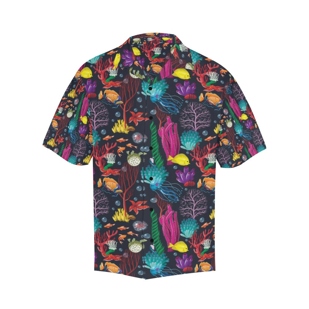 Underwater Cute Print Design LKS303 Men's Hawaiian Shirt