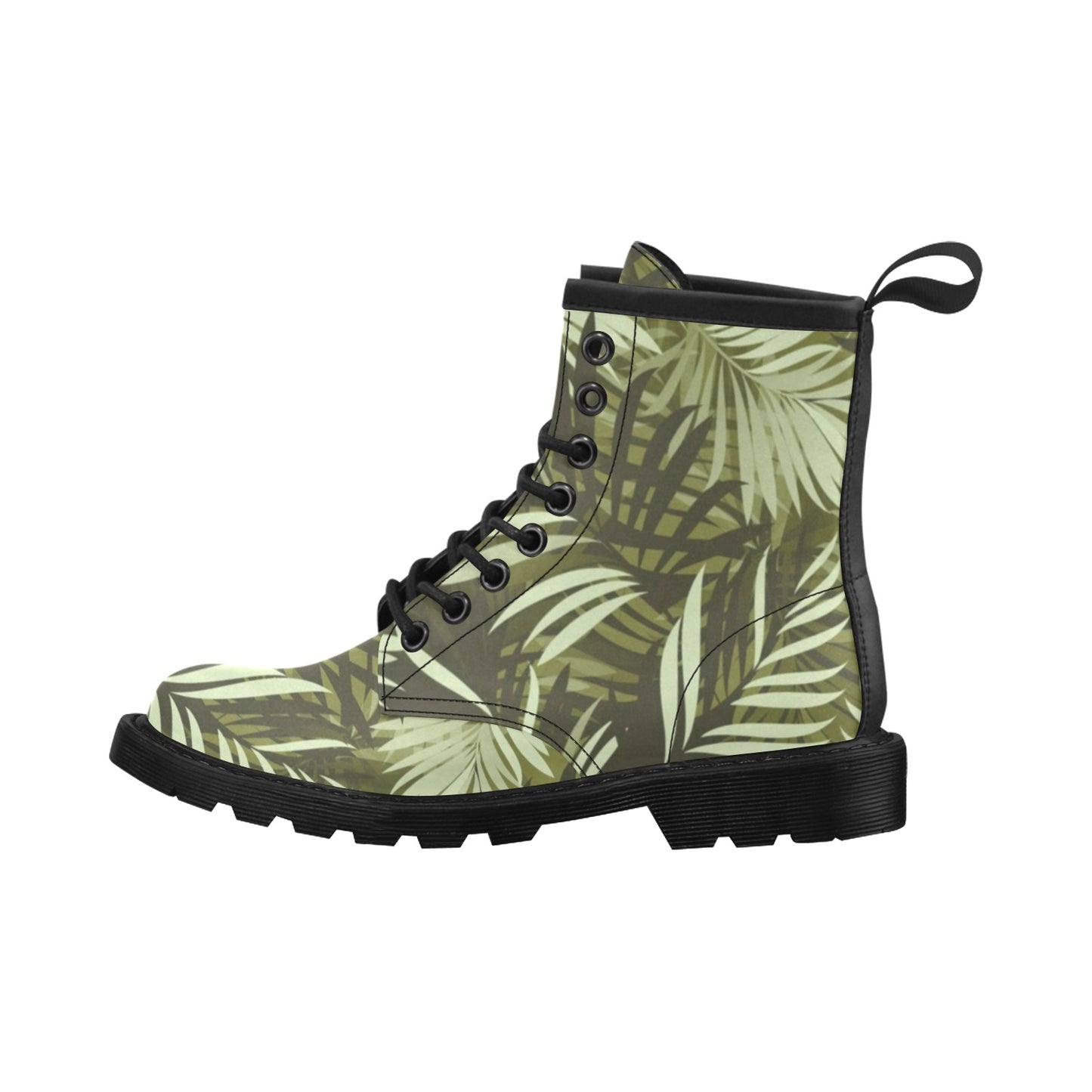 Palm Leaves Pattern Print Design PL05 Women's Boots