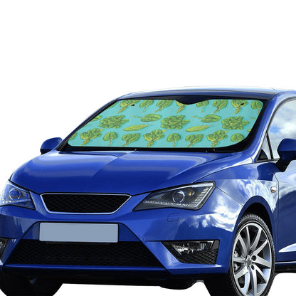 Spinach Print Design LKS301 Car front Windshield Sun Shade