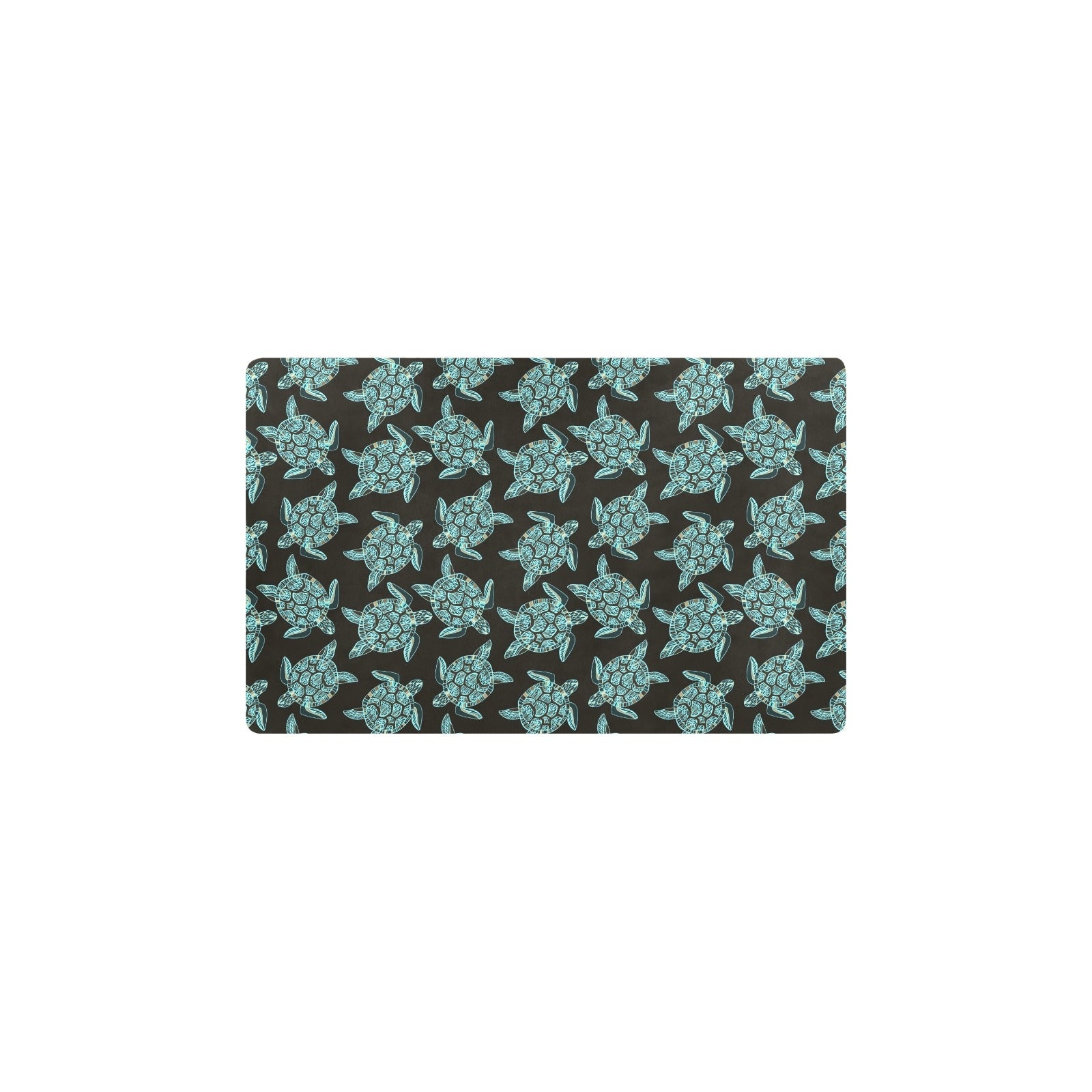 Sea Turtle Print Design LKS302 Kitchen Mat