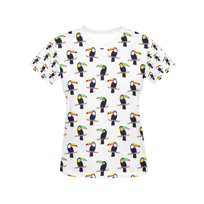 Toucan Print Design LKS305 Women's  T-shirt