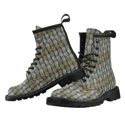 Pineapple Print Design Pattern Women's Boots