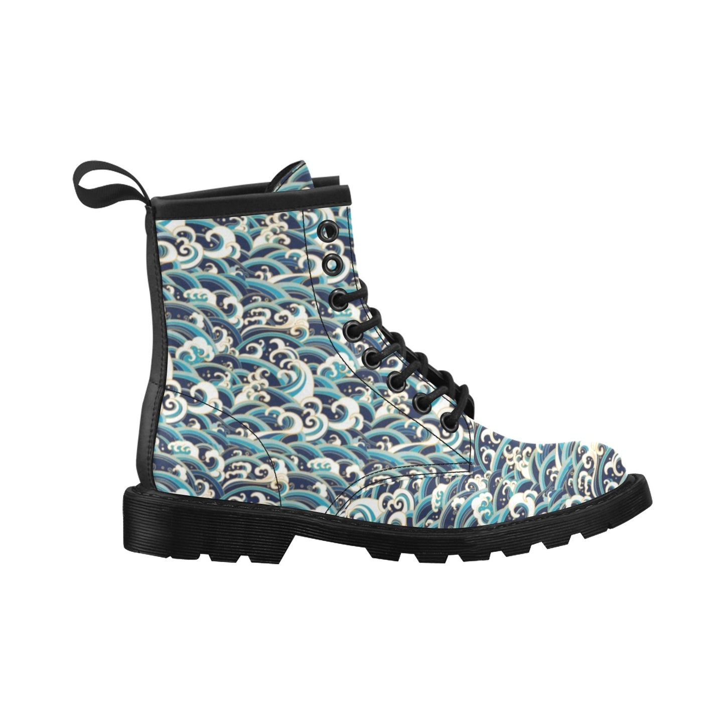 Surf Wave Pattern Women's Boots