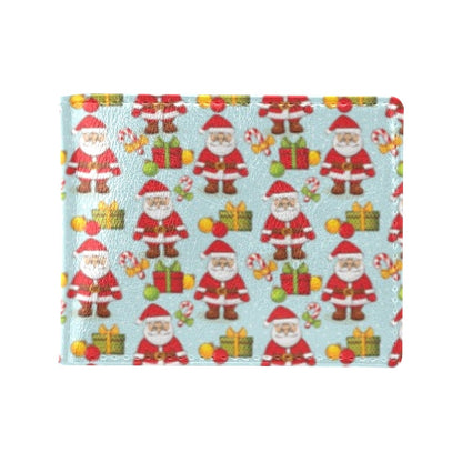 Santa Christmas Themed Print Design LKS303 Men's ID Card Wallet