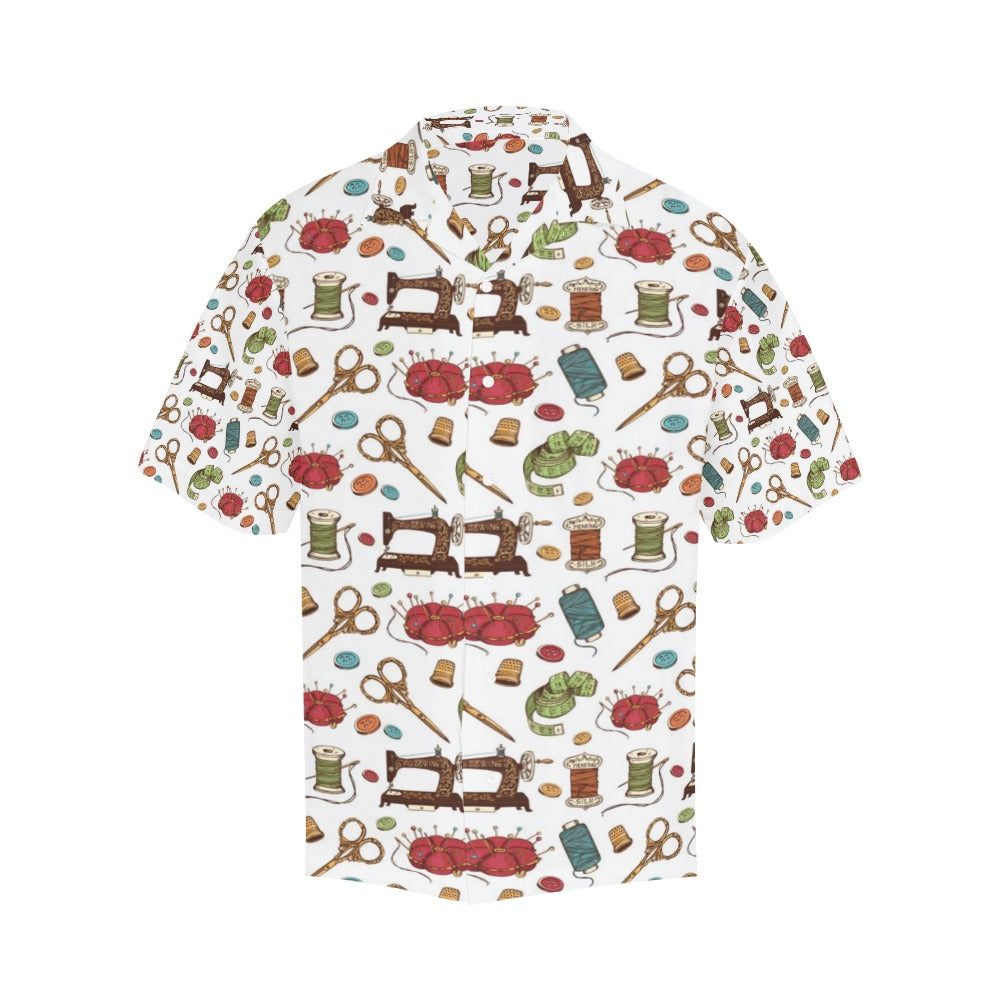 Sewing Equipment Print Design LKS304 Men's Hawaiian Shirt