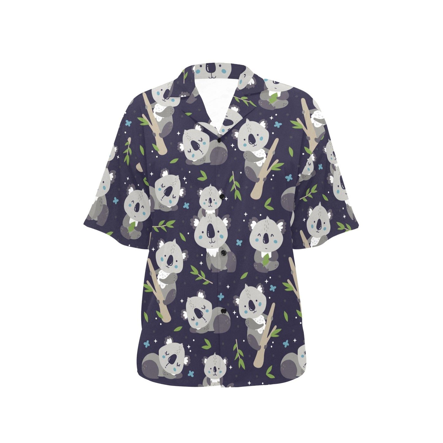 Koala Pattern Print Design 04 Women's Hawaiian Shirt
