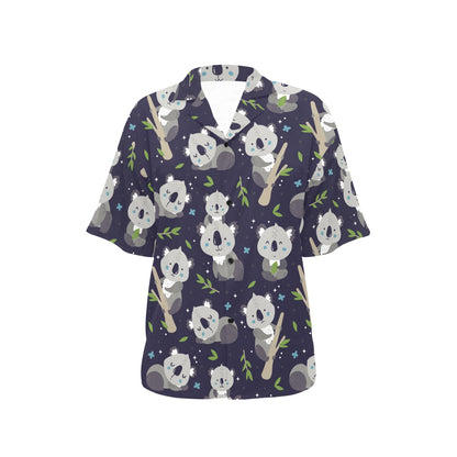 Koala Pattern Print Design 04 Women's Hawaiian Shirt
