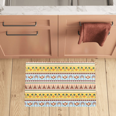 Native American Pattern Design Print Kitchen Mat