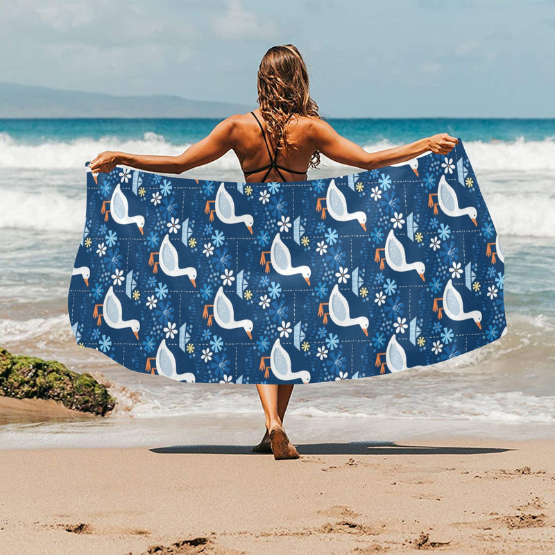 Goose Print Design LKS405 Beach Towel 32" x 71"