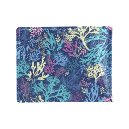Seaweed Print Design LKS301 Men's ID Card Wallet