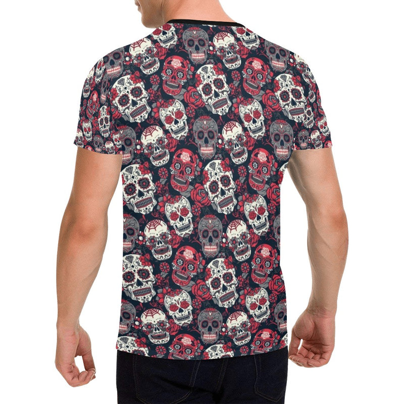 Sugar Skull Print Design LKS303 Men's All Over Print T-shirt