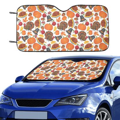 Thanksgiving Print Design LKS304 Car front Windshield Sun Shade