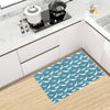 Surf Wave Tribal Design Kitchen Mat