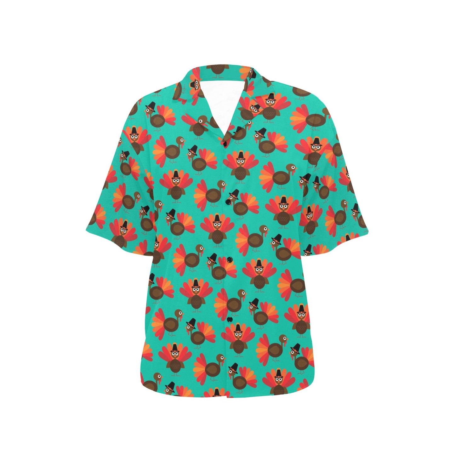 Thanksgiving Print Design LKS307 Women's Hawaiian Shirt