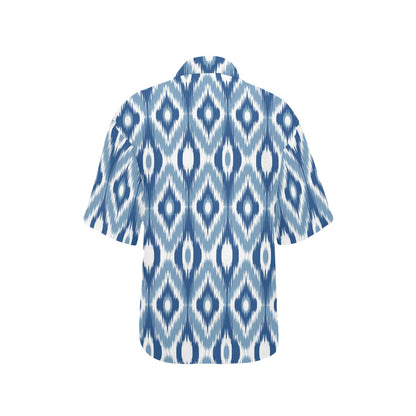 Ikat Pattern Print Design 03 Women's Hawaiian Shirt