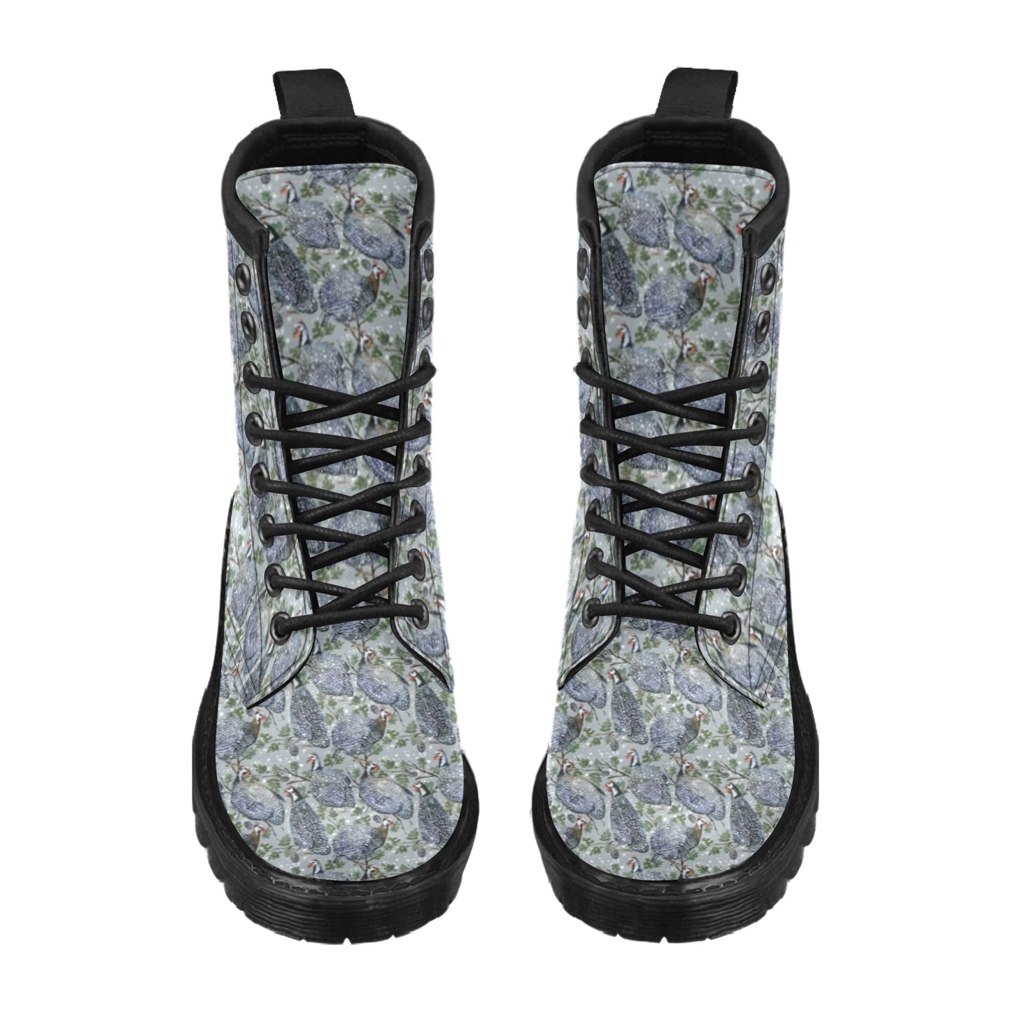 Guinea Fowl Print Design LKS402 Women's Boots