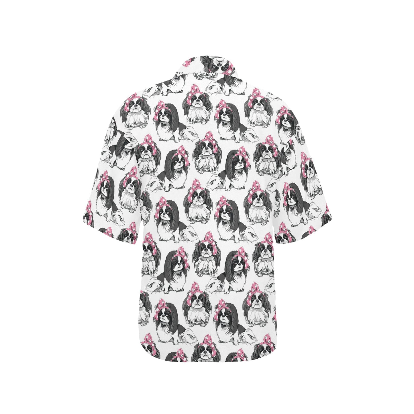 Japanese Chin Pattern Print Design 01 Women's Hawaiian Shirt