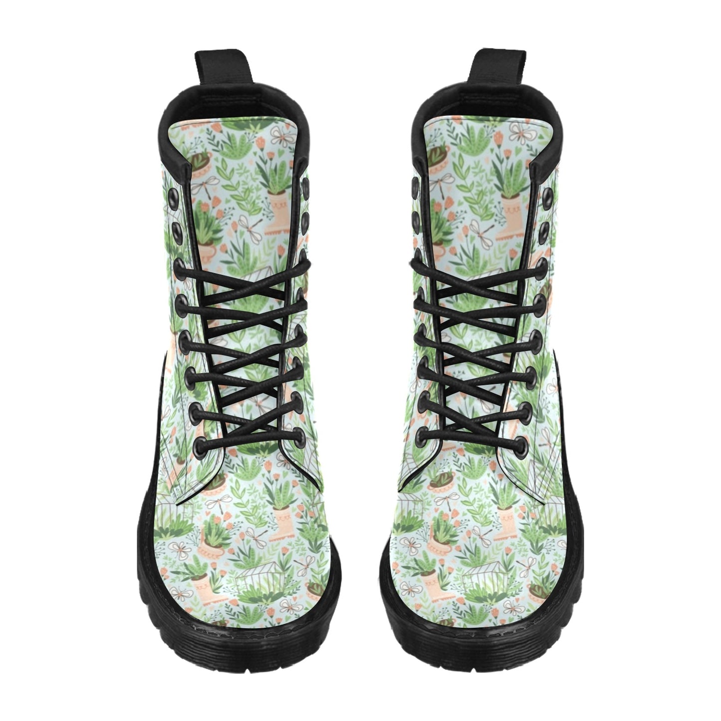 Gardening Pattern Print Design G04 Women's Boots