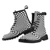 Checkered Flag Optical illusion Women's Boots