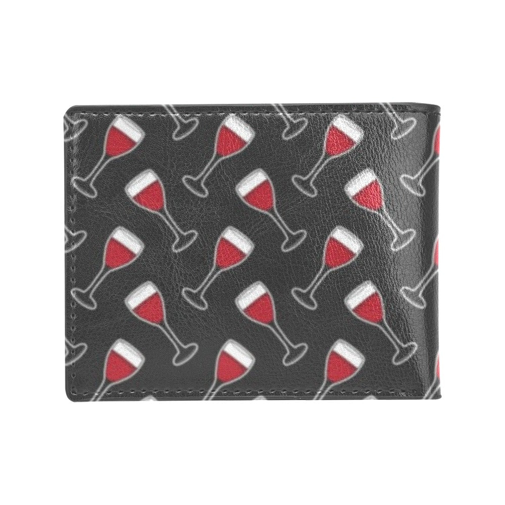 Wine Print Design LKS308 Men's ID Card Wallet