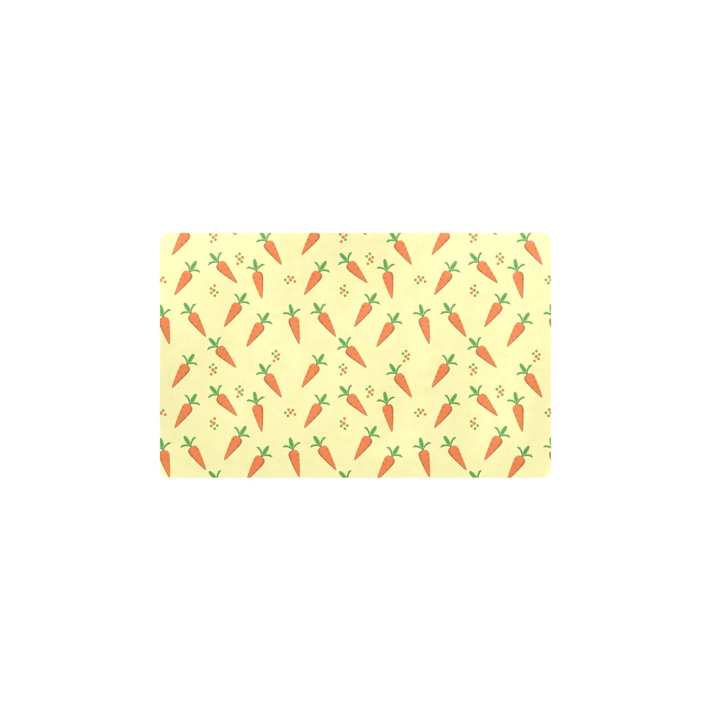 Carrot Pattern Print Design 04 Kitchen Mat