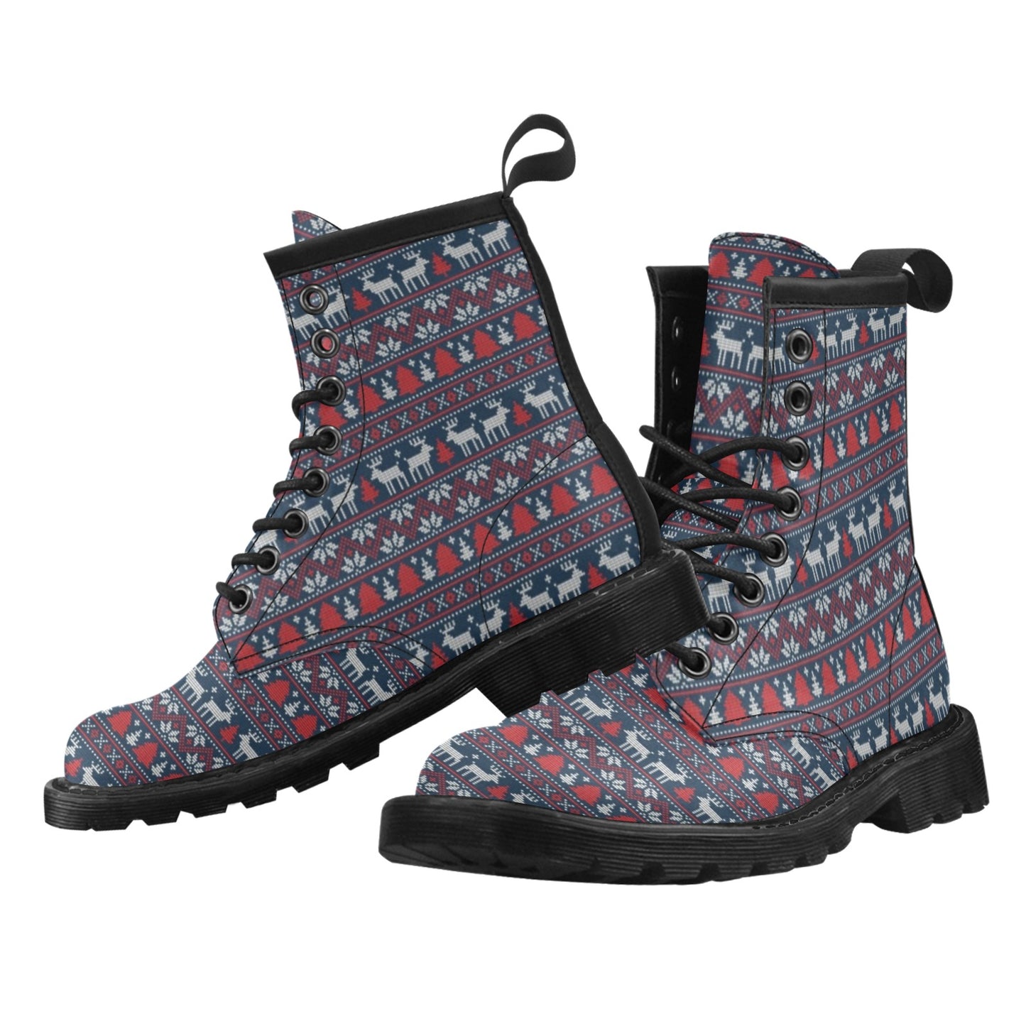 Reindeer Print Design LKS405 Women's Boots