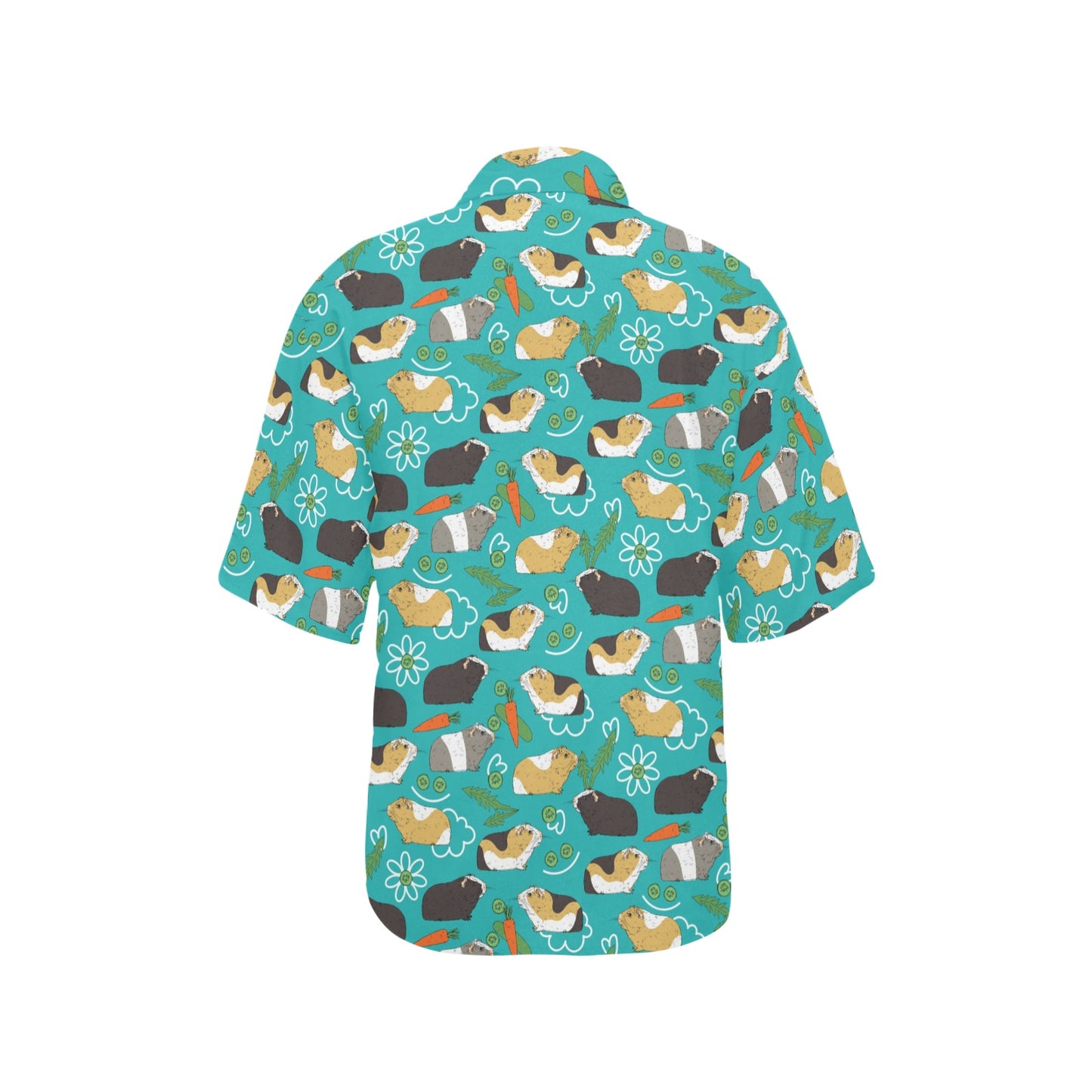 Guinea Pig Print Design LKS402 Women's Hawaiian Shirt