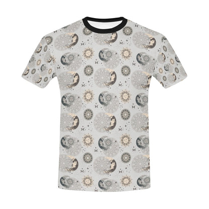 Sun Moon Print Design LKS302 Men's All Over Print T-shirt