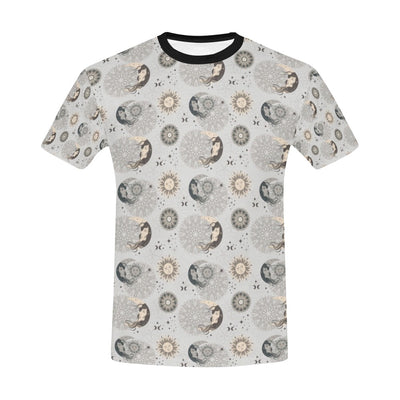 Sun Moon Print Design LKS302 Men's All Over Print T-shirt