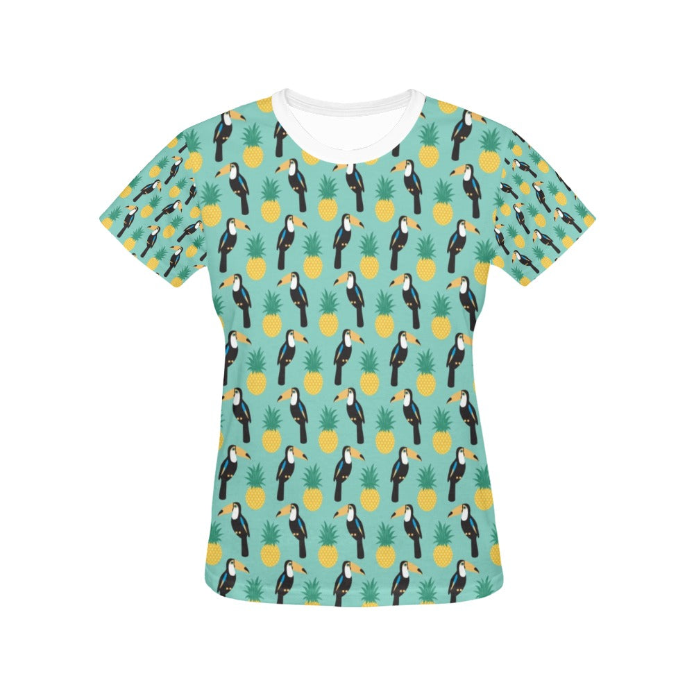 Toucan Print Design LKS301 Women's  T-shirt
