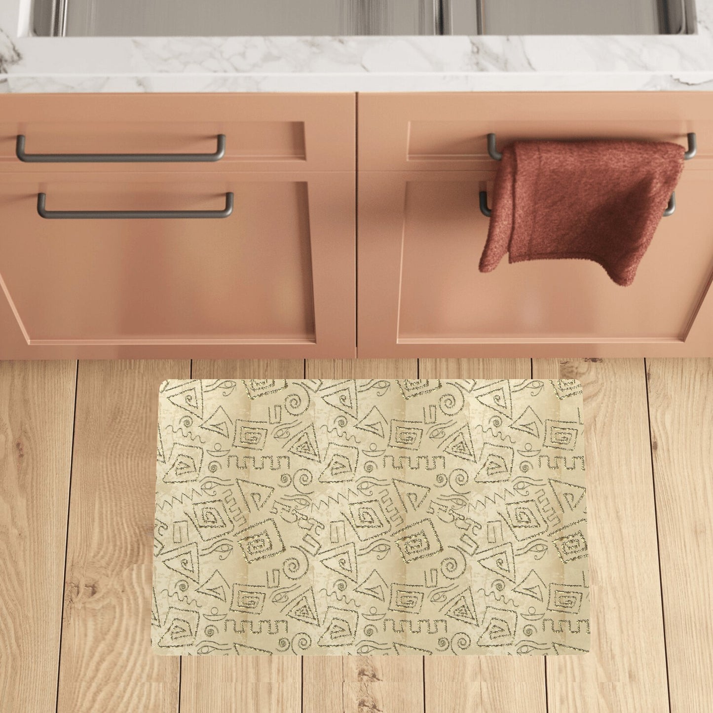 Ancient Greek Print Design LKS3013 Kitchen Mat