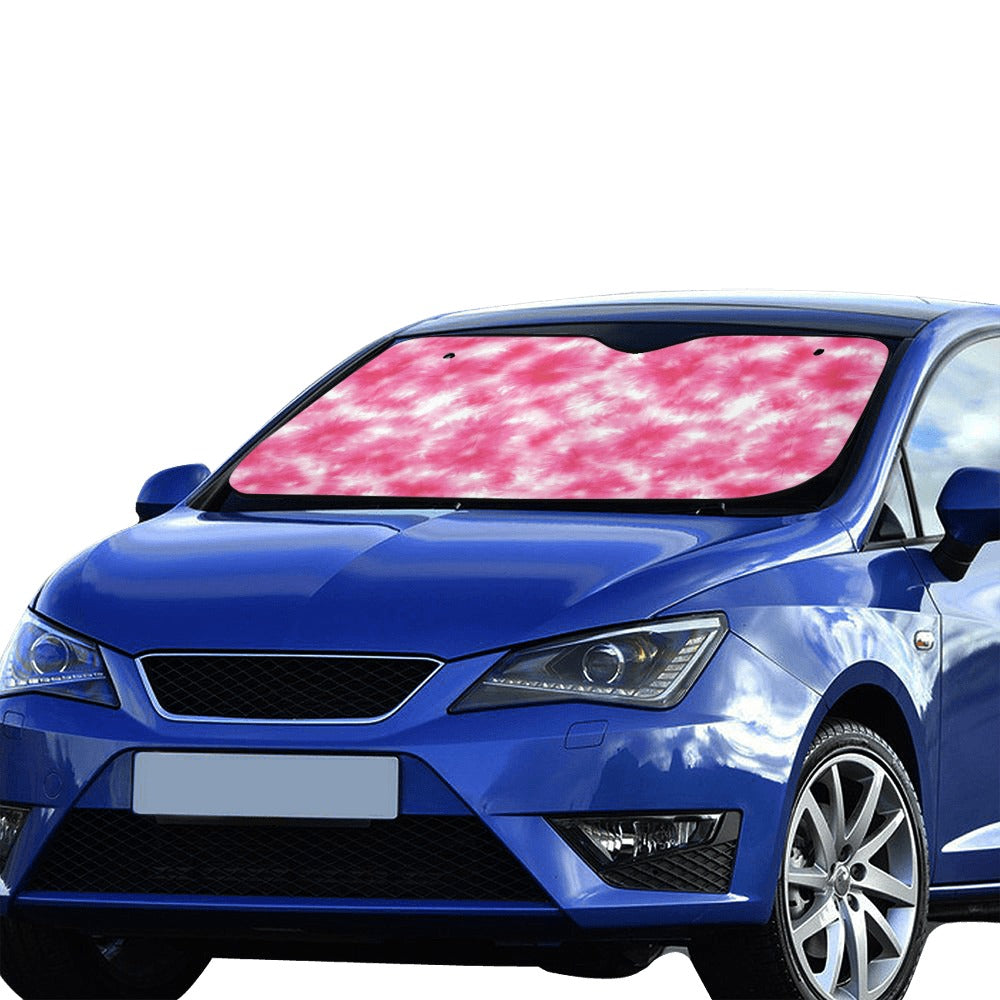 Tie Dye Pink Print Design LKS304 Car front Windshield Sun Shade