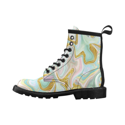 Gold Sweet Marble Women's Boots