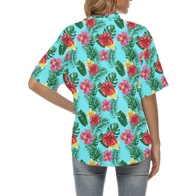 Hibiscus Hawaiian Flower Women's Hawaiian Shirt