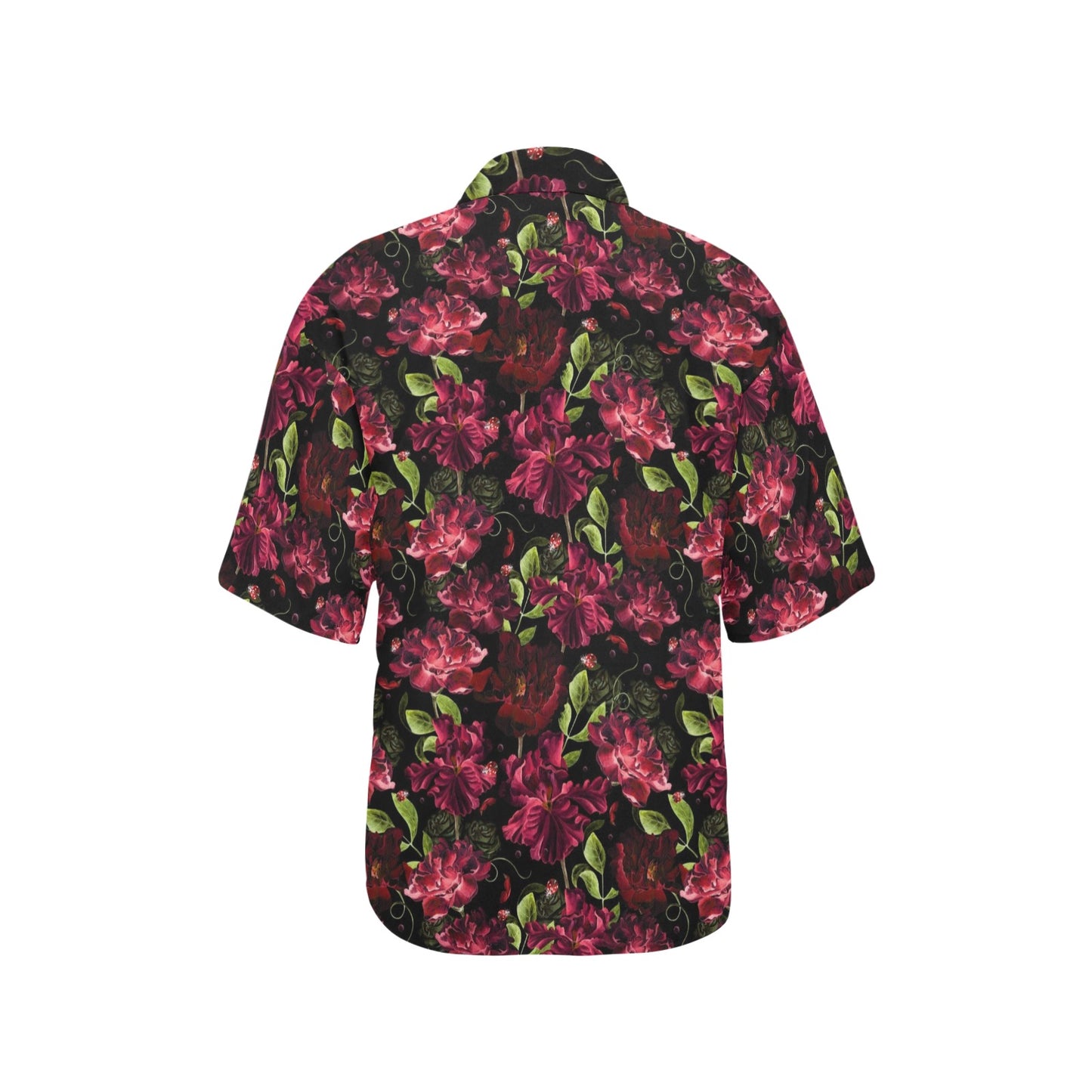 Iris Pattern Print Design IR03 Women's Hawaiian Shirt