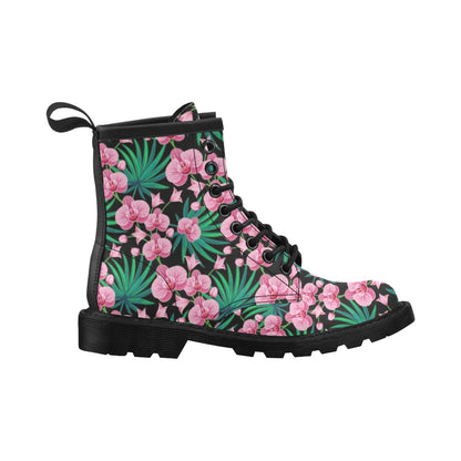 Orchid Pink Pattern Print Design OR06 Women's Boots