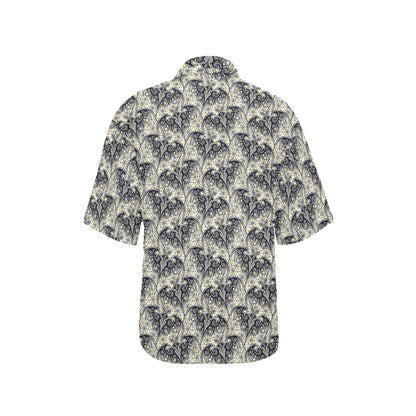 Bat Tribal Pattern Print Design 06 Women's Hawaiian Shirt