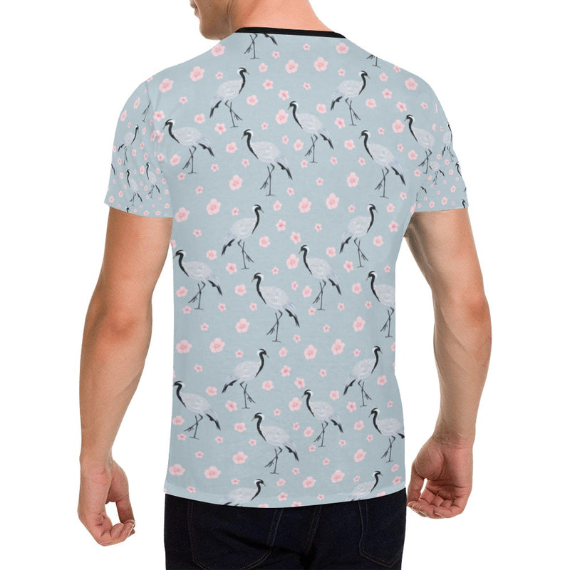 Sakura Bird Print Design LKS304 Men's All Over Print T-shirt