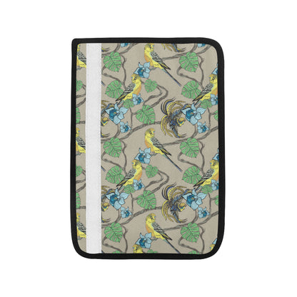 Parakeet Pattern Print Design A02 Car Seat Belt Cover