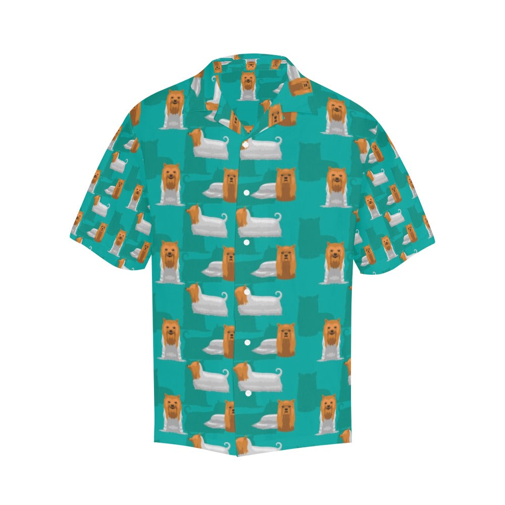 Silky Terriers Print Design LKS301 Men's Hawaiian Shirt