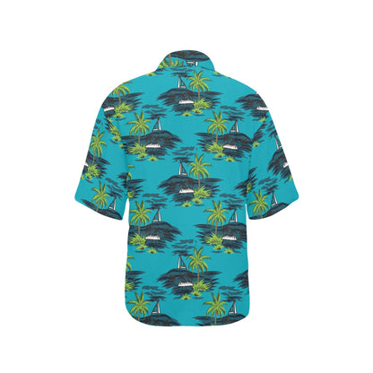 Pacific island Pattern Print Design A01 Women's Hawaiian Shirt